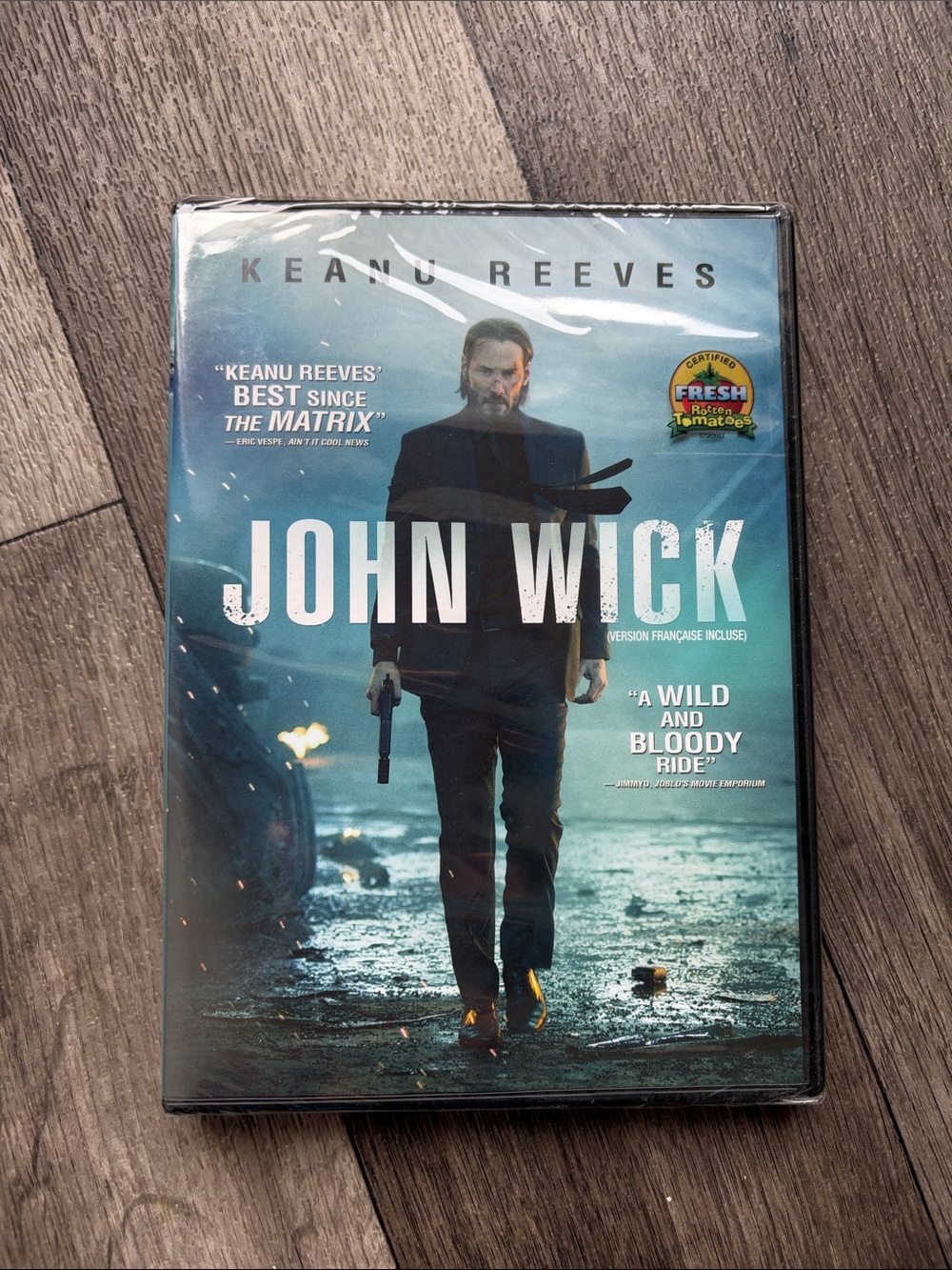 John Wick DVD - Keanu Reeves - Blue Cover